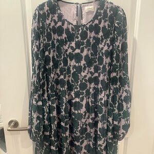 Wilfred Floral Mini Dress - Green and Pink